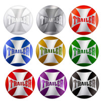 Vibrant Colored Maltese Cross Trailer Air Valve Knob Sticker Default