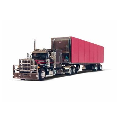 Peterbilt 389 Day Cab With ERMC 4-Axle Hydra-Steer Trailer