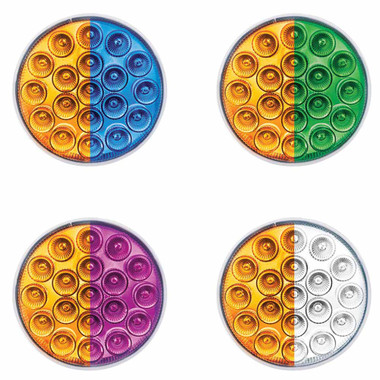 7 LED Mini Chrome Oval Clearance Marker LED Light By Maxxima