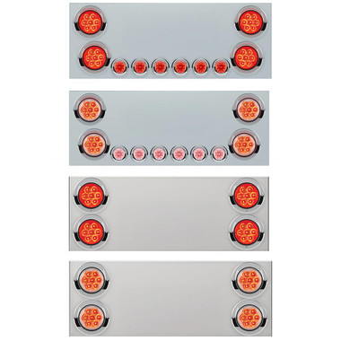 Stainless Steel Rear Center Panel With Reflector LEDs