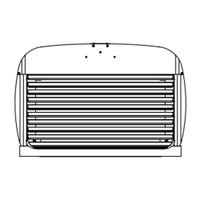 Freightliner Century Louvered Grill & Surround with Bug Shield Combination 1990+ - Thumbnail