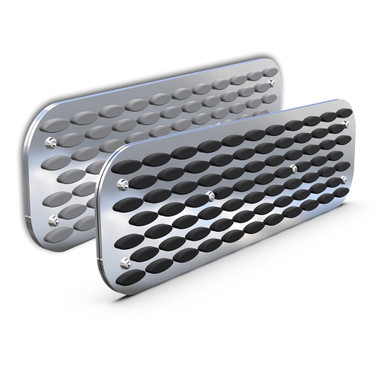 Stainless Steel RealDeck Legacy Oval Layered Step Plates