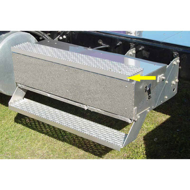 International 9900 Battery Or Tool Box Stainless Steel Step Trim