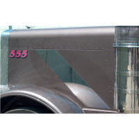 Peterbilt 379 Stainless Steel Hood Emblem Trim