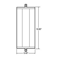 Stainless Steel West Coast Mirror 97812 - Measurements