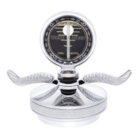 Chrome Aluminum Motometer Boyce Hood Ornament Wings