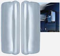 Volvo VNL 670 730 780 Chrome Mirror Covers On Truck