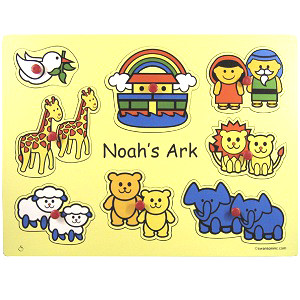 Noah S Ark Animals Wooden Puzzle