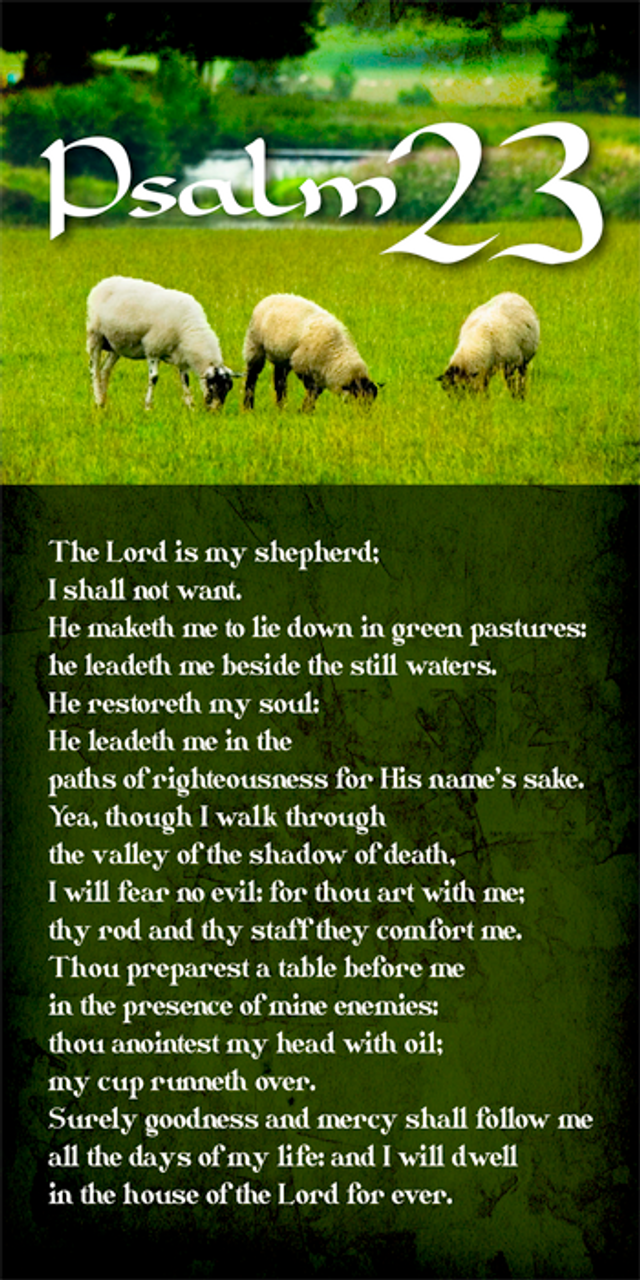Psalm 23 Bookmark (10 pk) - CEI Bookstore / Truth Publications