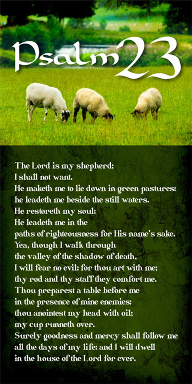 Psalm 23 Bookmark (10 pk) CEI Bookstore / Truth Publications