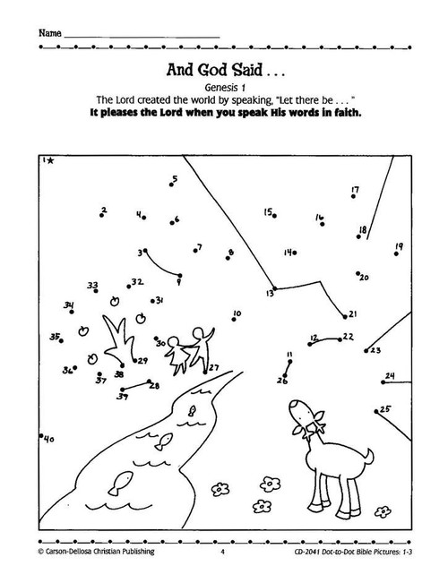 dot to dot picture of a bible