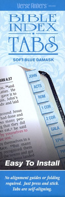 Verse Finders Bible Tabs - Blue Damask