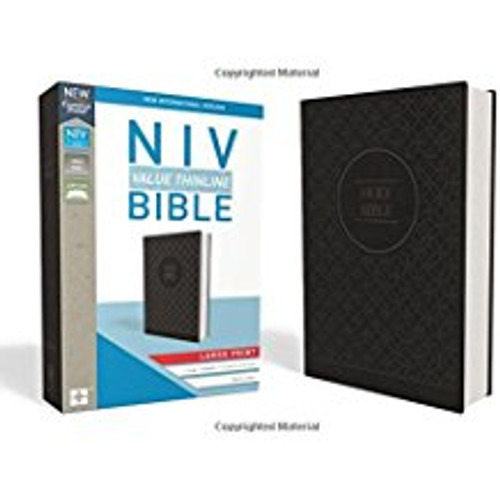 Bible NIV Value Thinline LP Leathersoft Gray/Black