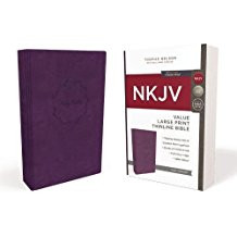 Bible NKJV Value Thinline LP Leathersoft Purple