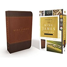 Bible - NIV/KJV Parallel LP Chocolate/Orchid Imitation Leather