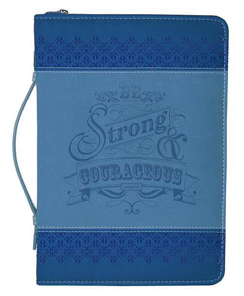 Bible Case MD - Be Strong - Blue