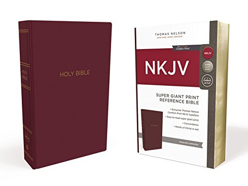 Bible NKJV Ref Super GP Leather-Look Burgundy Bible NKJV Ref Super GP Leather-Look Burgundy