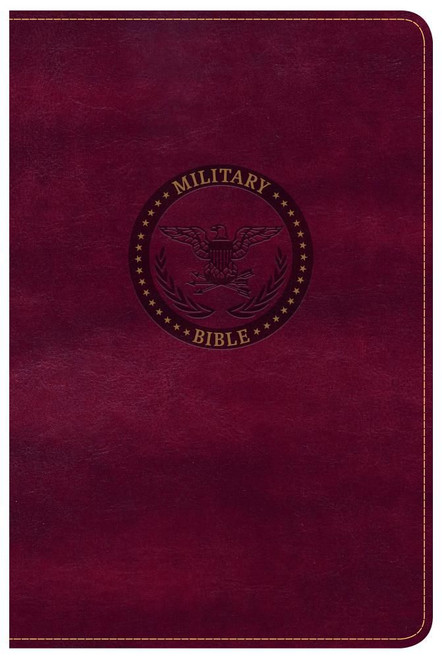 Bible CSB Military Compact Burgundy LeatherTouch Bible CSB Military Compact Burgundy LeatherTouch