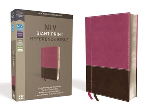 Bible NIV GP Ref Pink/Brown Leathersoft Comfort Print Bible NIV GP Ref Pink/Brown Leathersoft Comfort Print