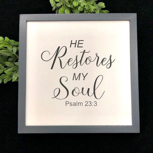 Wall Decor - He Restores My Soul