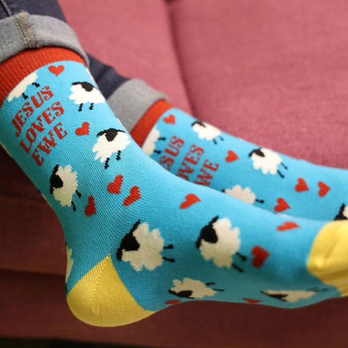 Socks - Jesus Loves Ewe Socks - Jesus Loves Ewe