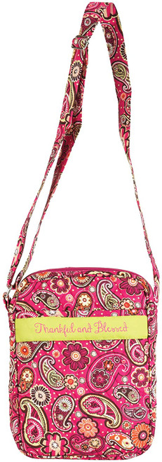 Thankful & Blessed Bible Cover Tote, Pink Paisley, Large Thankful & Blessed Bible Cover Tote, Pink Paisley, Large