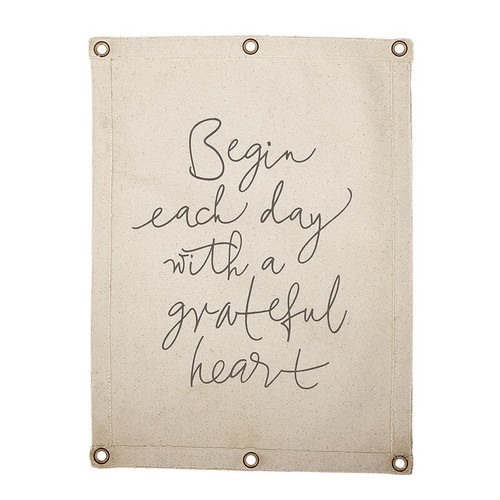 Canvas Wall Banner - Grateful Heart