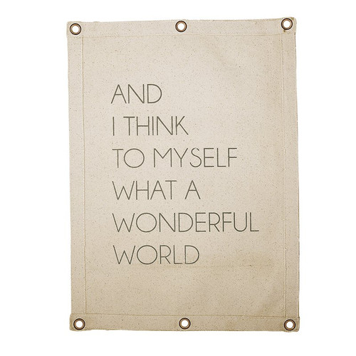 Canvas Wall Banner - Wonderful World