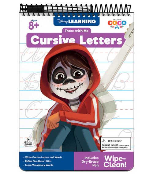Trace with Me: Coco Cursive Letters Activity Pad Grade 2-5 Paperback