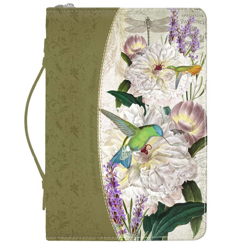 Bible Cover: Olive Peony (L) Bible Cover: Olive Peony (L)