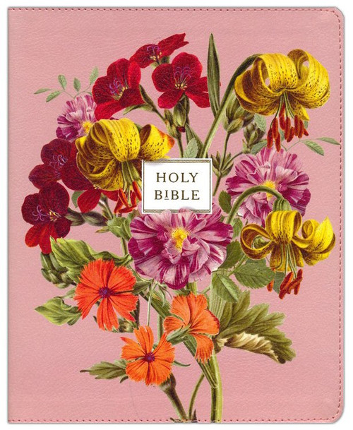 NIV Artisan Collection Bible, Comfort Print--soft leather-look, blush floral