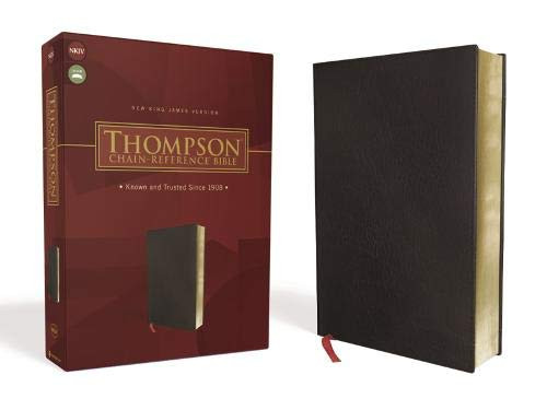 NKJV, Thompson Chain-Reference Bible, Bonded Leather, Black, Red Letter NKJV, Thompson Chain-Reference Bible, Bonded Leather, Black, Red Letter
