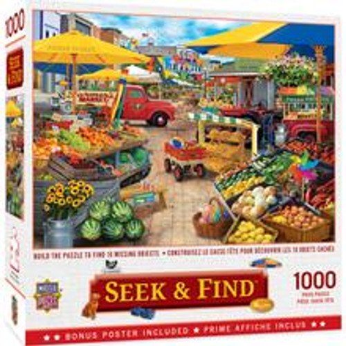 Seek and Find Market Square Puzzle 1000-piece