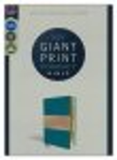 NIV Giant-Print Compact Bible, Comfort Print--soft leather-look, teal (red letter) NIV Giant-Print Compact Bible, Comfort Print--soft leather-look, teal (red letter)