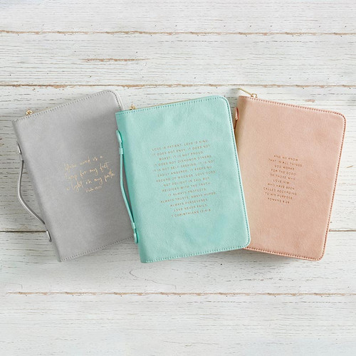 Simply Faith Bible Covers - Romans 8:28, Pink