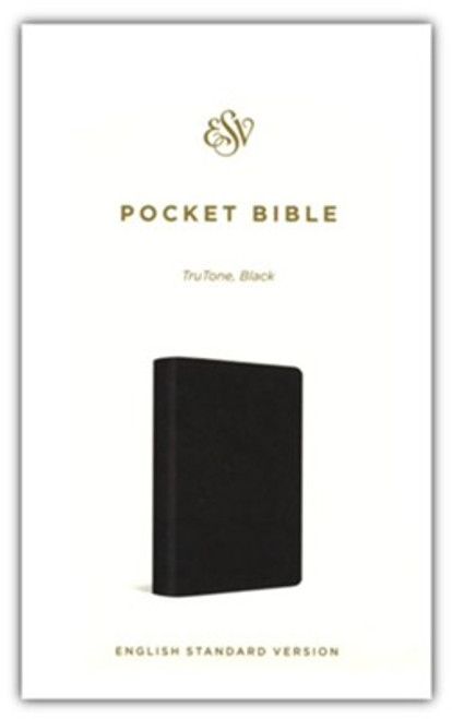ESV Pocket Bible--soft leather-look, black ESV Pocket Bible--soft leather-look, black