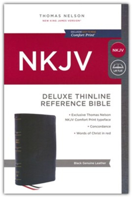 NKJV Thinline Reference Bible Deluxe Genuine leather, black NKJV Thinline Reference Bible Deluxe Genuine leather, black