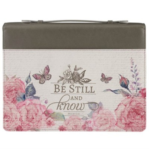 Bible Cover - Be Still And Know Butterfly, X-Large Bible Cover - Be Still And Know Butterfly, X-Large