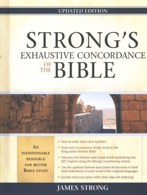 A favorite for decades, Strong's numbering system is cross-referenced to many other important study tools. Now it's even easier to use! Newly typeset for clearer readability, it includes reorganized main entries, updated and improved Hebrew and Greek dictionaries, and handy indexing.