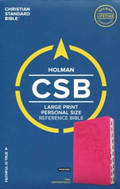 Bible CSB LP Personal Size Pink Leathersoft Thumb Index Bible CSB LP Personal Size Pink Leathersoft Thumb Index