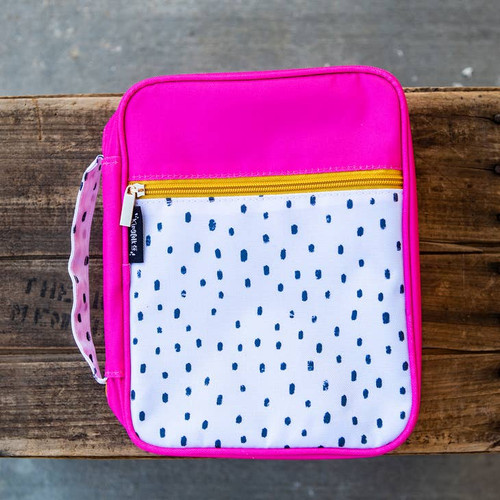 Bible Cover - Black Polka Dot with Pink and Yellow Kingfolk Bible Cover - Black Polka Dot with Pink and Yellow Kingfolk