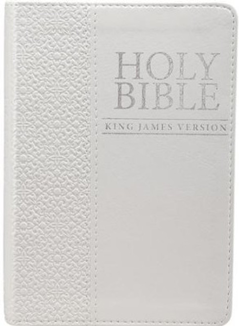  KJV Pocket Bible, Lux Leather, White
