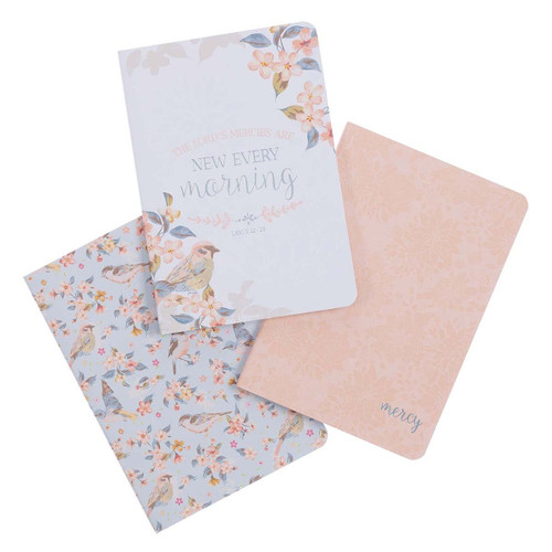 Notebook Set - New Every Morning-Medium (Set Of 3)  Notebook Set - New Every Morning-Medium (Set Of 3)