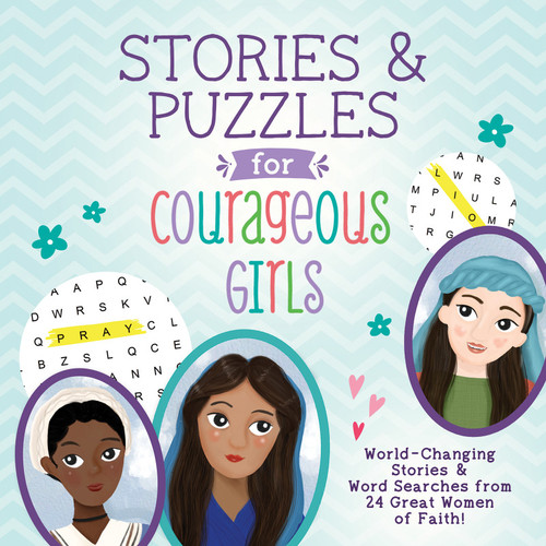 Here are 24 fantastic, fun word search puzzles for your girl's enjoyment!
Grab a pencil, , ,and get ready to begin a 2-in-1 story AND word search journey!
Girls, ages 4 to 8, will be prompted to read through the stories of courageous women of faith—including Esther, Hannah, Lottie Moon, Helen Keller, Clara Barton, Fanny Crosby, and more! 
As they read, they'll notice bold words throughout each Bible story. These are the words they'll be searching for in each puzzle. If they get stuck, answer key pages are in the back of the book!
Girls will be delighted and entertained as they solve simple word search puzzles and learn about extraordinary women who have made a difference in our world! Here are 24 fantastic, fun word search puzzles for your girl's enjoyment!
Grab a pencil, , ,and get ready to begin a 2-in-1 story AND word search journey!
Girls, ages 4 to 8, will be prompted to read through the stories of courageous women of faith—including Esther, Hannah, Lottie Moon, Helen Keller, Clara Barton, Fanny Crosby, and more! 
As they read, they'll notice bold words throughout each Bible story. These are the words they'll be searching for in each puzzle. If they get stuck, answer key pages are in the back of the book!
Girls will be delighted and entertained as they solve simple word search puzzles and learn about extraordinary women who have made a difference in our world!