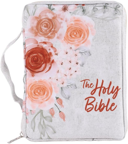 Bible Cover The Holy Bible Gray Floral Medium Bible Cover The Holy Bible Gray Floral Medium