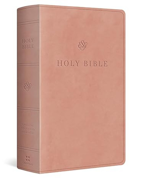The ESV Large Print Personal Size Bible features highly readable Bible text in a convenient format. Combining 9.5-point type with line-matching and quality materials, this edition ensures that God’s Word will remain readable regardless of length of use. The ESV Large Print Personal Size Bible is perfect for all who want a portable, easy-to-read Bible that they can use in any setting.  
Readable Format: Features 9.5-point Lexicon Narrow type, line-matching, and words of Christ in red
Special Features: Includes a concordance, ribbon marker, and smyth-sewn binding
Quality Guarantee: Elegant TruTone cover designed to last The ESV Large Print Personal Size Bible features highly readable Bible text in a convenient format. Combining 9.5-point type with line-matching and quality materials, this edition ensures that God’s Word will remain readable regardless of length of use. The ESV Large Print Personal Size Bible is perfect for all who want a portable, easy-to-read Bible that they can use in any setting.  
Readable Format: Features 9.5-point Lexicon Narrow type, line-matching, and words of Christ in red
Special Features: Includes a concordance, ribbon marker, and smyth-sewn binding
Quality Guarantee: Elegant TruTone cover designed to last