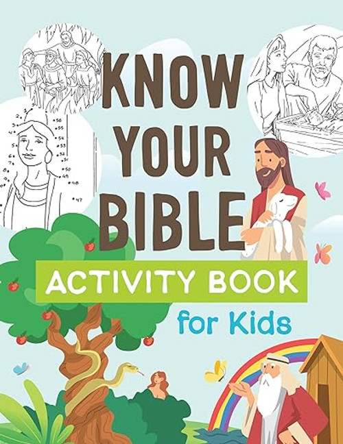 Perfect for the 6-to-10-year-old kids in your life, this book is jam-packed with scripture-based pencil-and-paper games (crosswords, word searches, secret codes, fill-in-the-blanks, and coloring pages) to challenge and amuse, entertain and educate.
 

Each game is designed to help kids understand their Bible better. What are the 66 books of the Bible all about? Who wrote them? Why are they so important? The answers are all here, in Know Your Bible Activity Book for Kids!
 

Features:
Big 8 1/2" x 11" pages packed with learning activities
Dozens of crosswords, word searches, coloring pages, and other pencil-and-paper fun
Information on all 66 books, plus Bible history and purpose