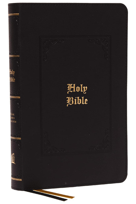 Crafted to be an easy-to-carry large print Bible with cross references allowing this Bible to be an ideal choice to take with you wherever you go. This edition is published in large KJV Comfort Print type, which was designed exclusively for Thomas Nelson to be the most readable at any size.
Enjoy the unmatched beauty of the King James Version combined with the readability of Thomas Nelson’s KJV Comfort Print® typeface, all in a Bible that’s a convenient size to take anywhere. Plus, you’ll also have essential study resources, including over 42,000 cross references, a concordance and more.
In 1611 the King James Bible was published and authorized by the monarch of England and Scotland. Today, more than 400 years since its initial publication, the KJV is considered one of the most influential and beautiful works of the English language and continues to be the favorite translation for millions of Christians worldwide. Crafted to be an easy-to-carry large print Bible with cross references allowing this Bible to be an ideal choice to take with you wherever you go. This edition is published in large KJV Comfort Print type, which was designed exclusively for Thomas Nelson to be the most readable at any size.
Enjoy the unmatched beauty of the King James Version combined with the readability of Thomas Nelson’s KJV Comfort Print® typeface, all in a Bible that’s a convenient size to take anywhere. Plus, you’ll also have essential study resources, including over 42,000 cross references, a concordance and more.
In 1611 the King James Bible was published and authorized by the monarch of England and Scotland. Today, more than 400 years since its initial publication, the KJV is considered one of the most influential and beautiful works of the English language and continues to be the favorite translation for millions of Christians worldwide.