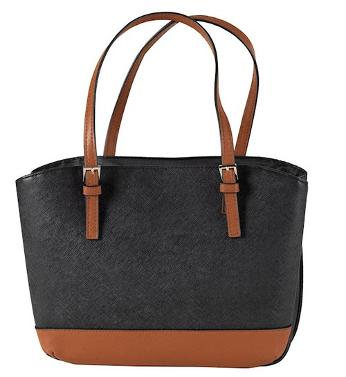 Bible Cover - Wedge Shape - XLG Black/Brown