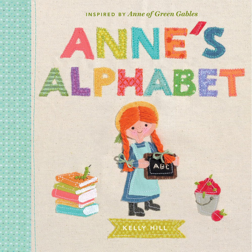 A must-have board book for Anne of Green Gables fans, with charming, hand-embroidered illustrations.

 

Iconic moments from the beloved L.M. Montgomery classic are celebrated in this adorable concept book. Artist Kelly Hill creates vignettes of the most recognizable moments from Anne of Green Gables, including nosy neighbor, freckles, kindred spirits and imagination.

 

Each letter of the alphabet is brought to life through a memorable Anne scene, with simple text and tactile, gorgeous works of art created from cut fabric and embroidery.

 

Part of a series of Anne concept books, Anne's Alphabet is a perfect way to introduce future fans to this winning character.
